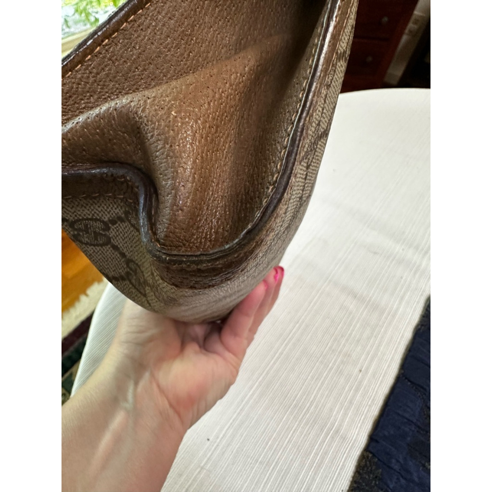 Gucci Beige Brown Coated Canvas Medium Clutch - Picture 7 of 14